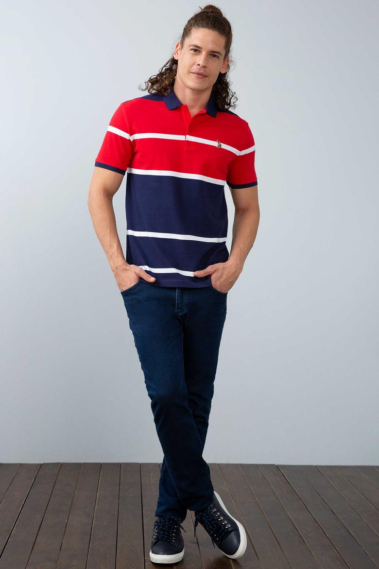 Erkek Kırmızı Polo Yaka T-Shirt - 50199651011