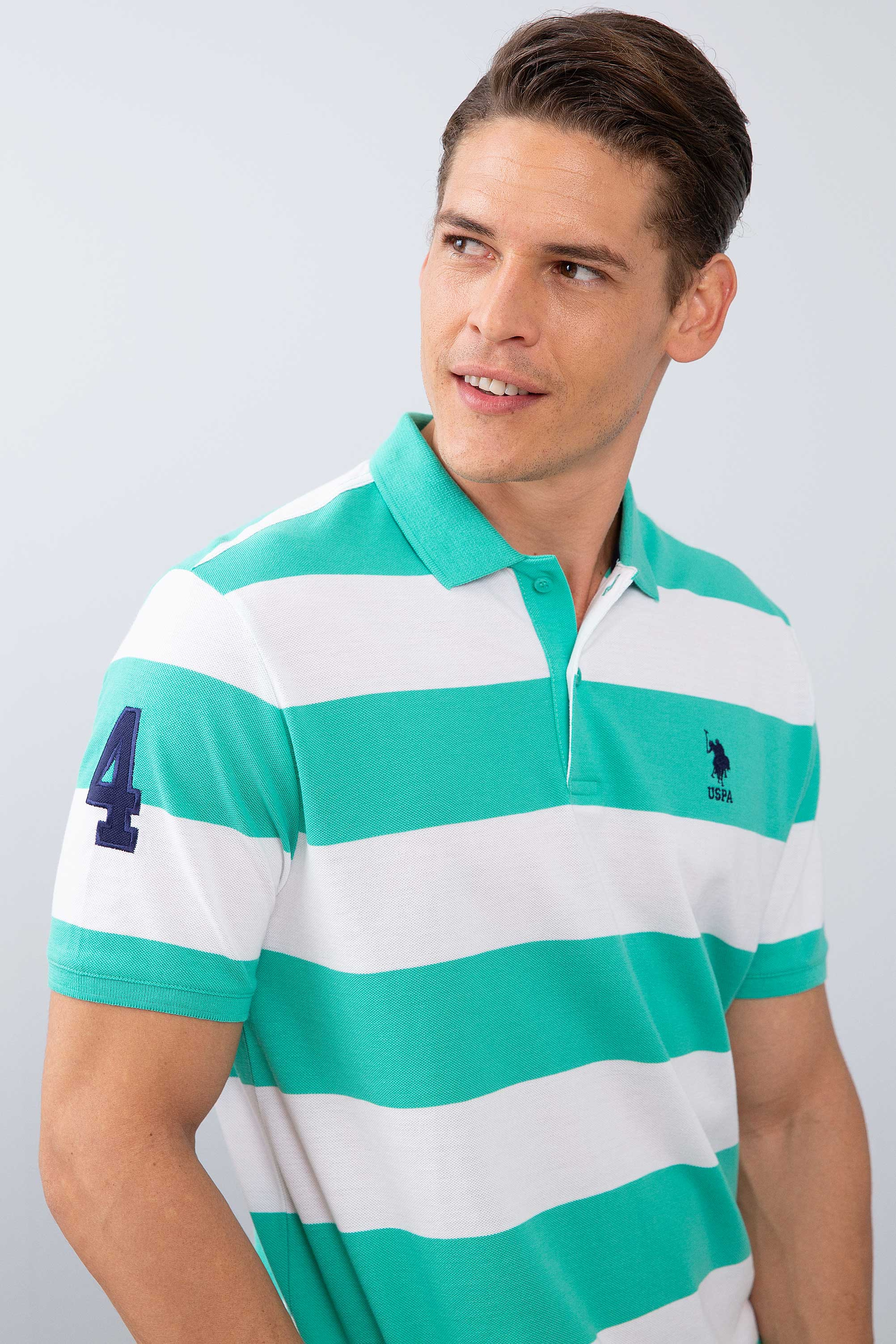 Erkek Mint Yeşili Polo Yaka T-Shirt - Image 1