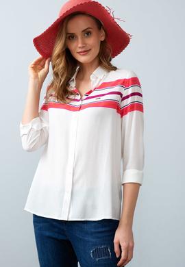 Kadın Pembe Gömlek Uzunkol - 50199655012