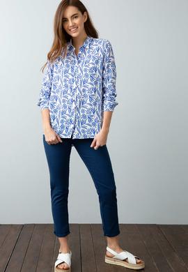 Kadın Mavi Gömlek Uzunkol - 50199659010