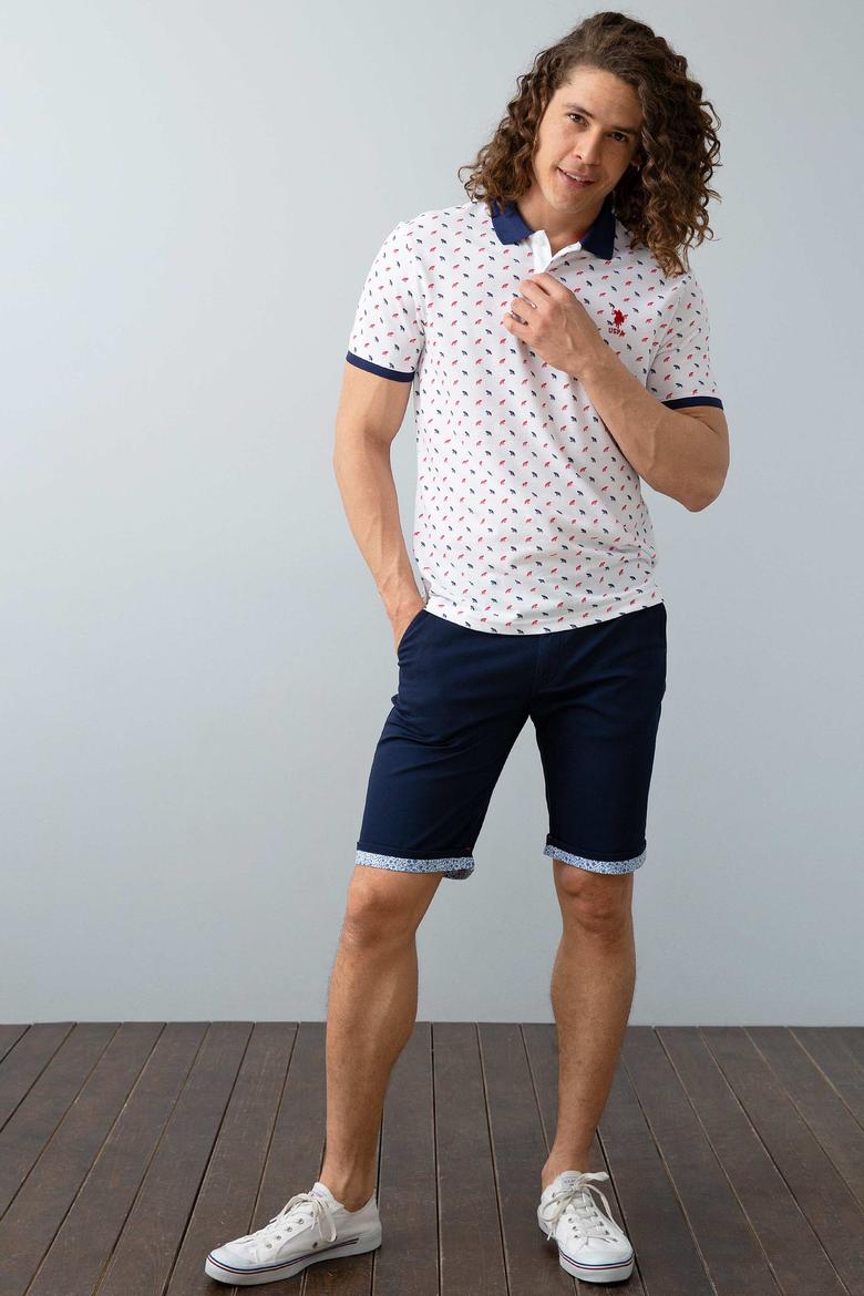 Erkek Beyaz Polo Yaka T-Shirt - 50199677004