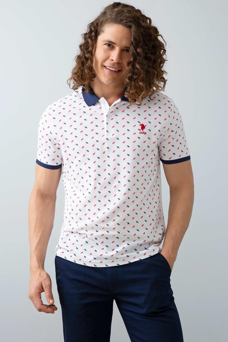 Erkek Beyaz Polo Yaka T-Shirt - 50199677004