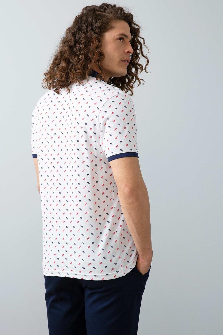Erkek Beyaz Polo Yaka T-Shirt - 50199677004