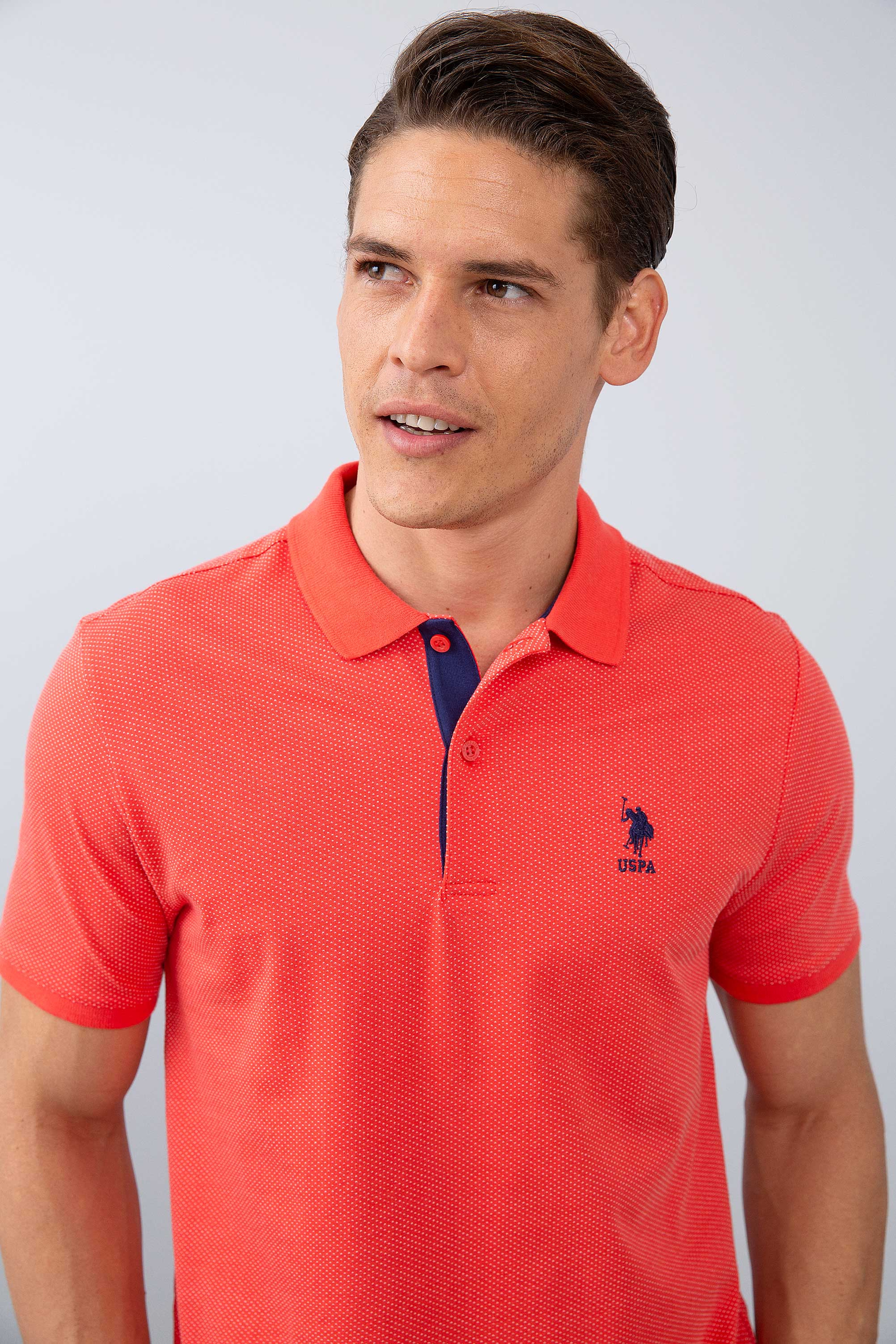 Erkek Nar Çiçeği Polo Yaka T-Shirt - Image 2