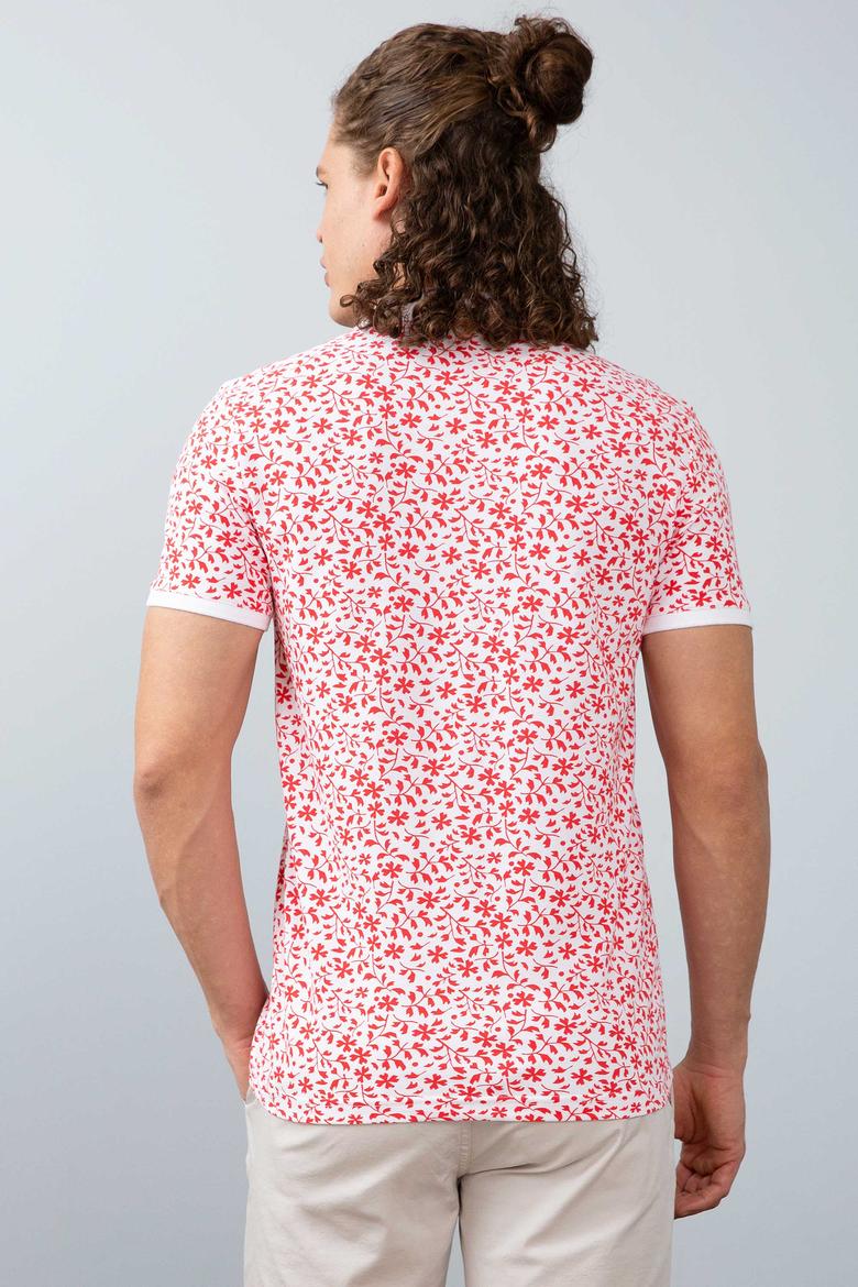 Erkek Nar Çiçeği Polo Yaka T-Shirt - 50199679027