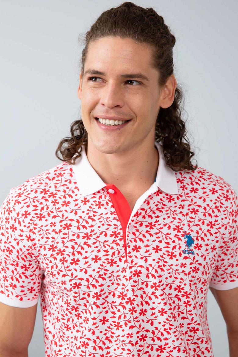 Erkek Nar Çiçeği Polo Yaka T-Shirt - 50199679027