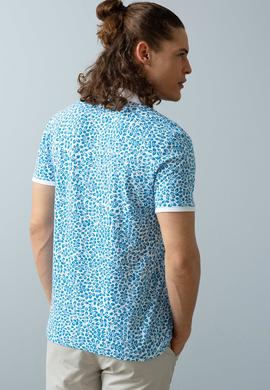 Erkek İndigo Polo Yaka T-Shirt - 50199682022