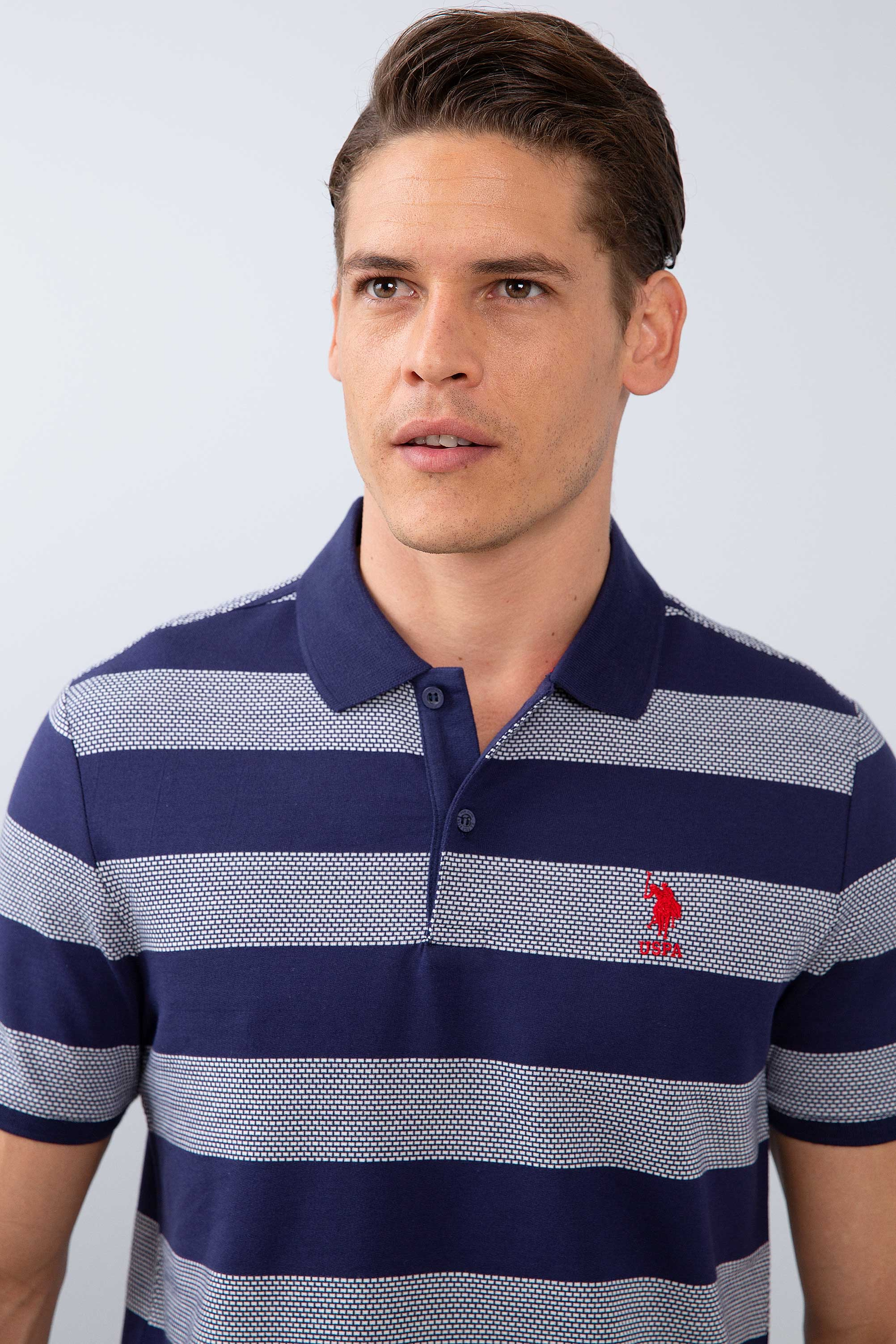 Erkek Lacivert Polo Yaka T-Shirt - Image 1