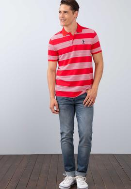 Erkek Kırmızı Polo Yaka T-Shirt - 50199685029