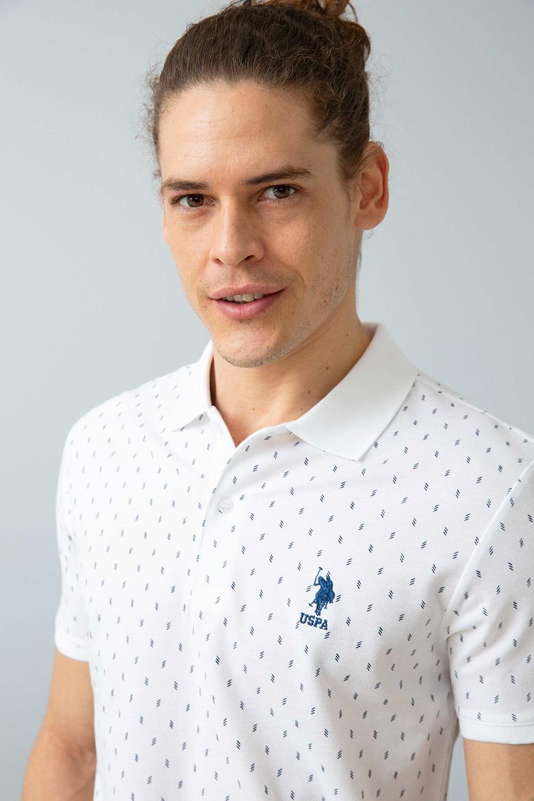 Erkek Beyaz Polo Yaka T-Shirt - 50199688004