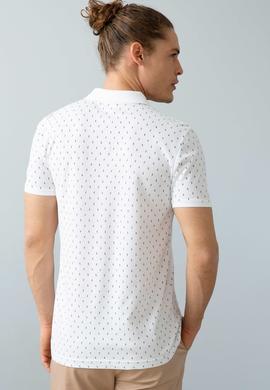 Erkek Beyaz Polo Yaka T-Shirt - 50199688004