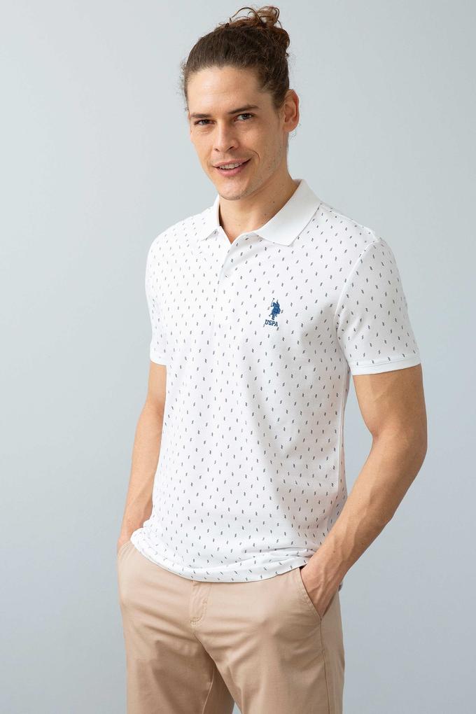 Erkek Beyaz Polo Yaka T-Shirt