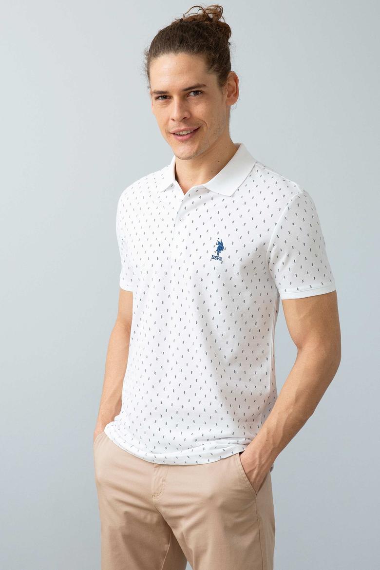 Erkek Beyaz Polo Yaka T-Shirt