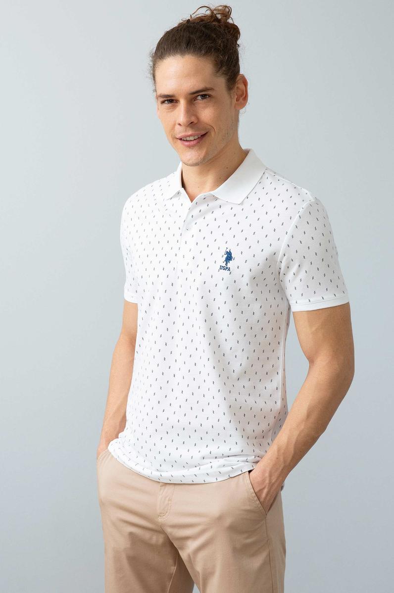 Erkek Beyaz Polo Yaka T-Shirt