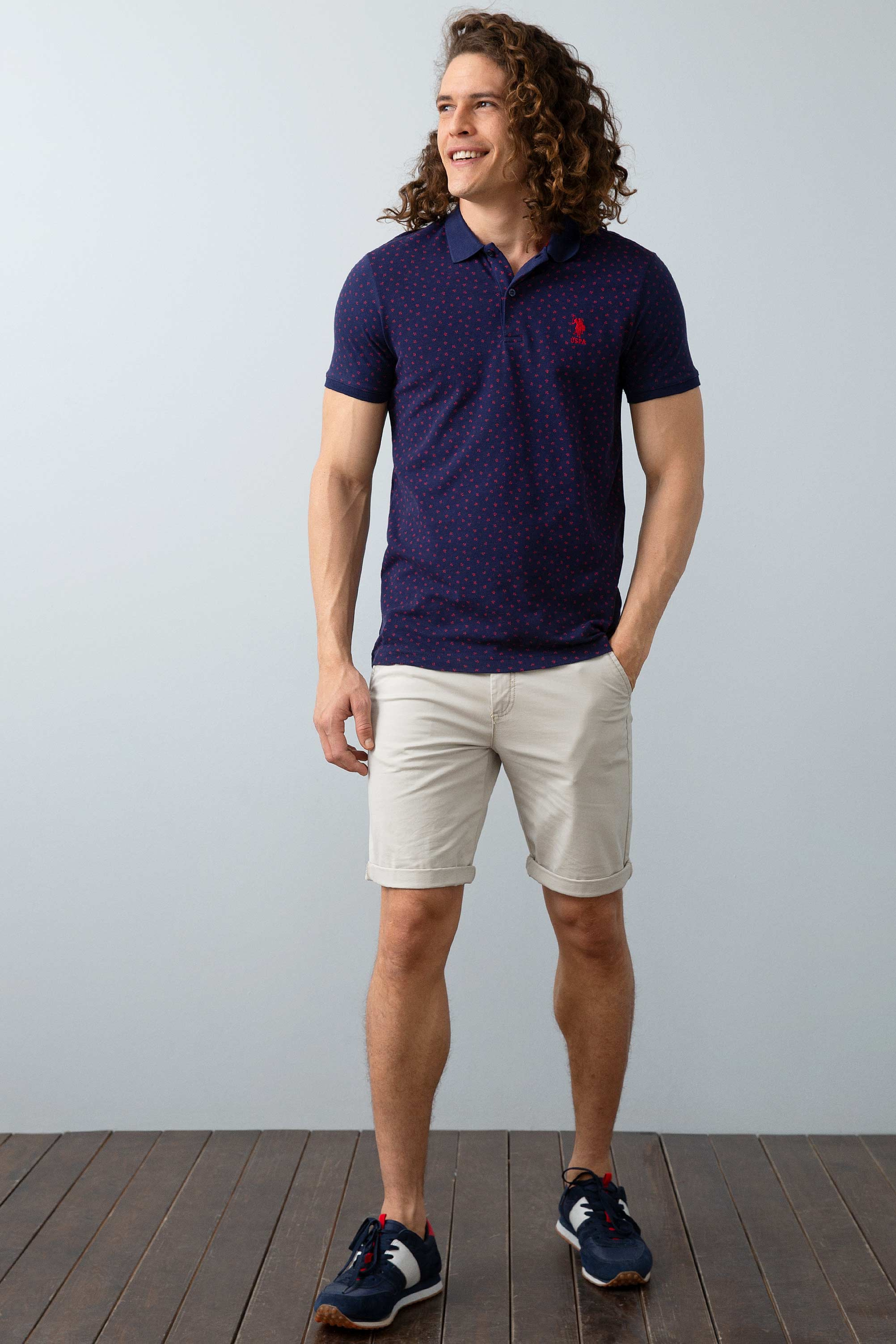 Erkek Lacivert Polo Yaka T-Shirt