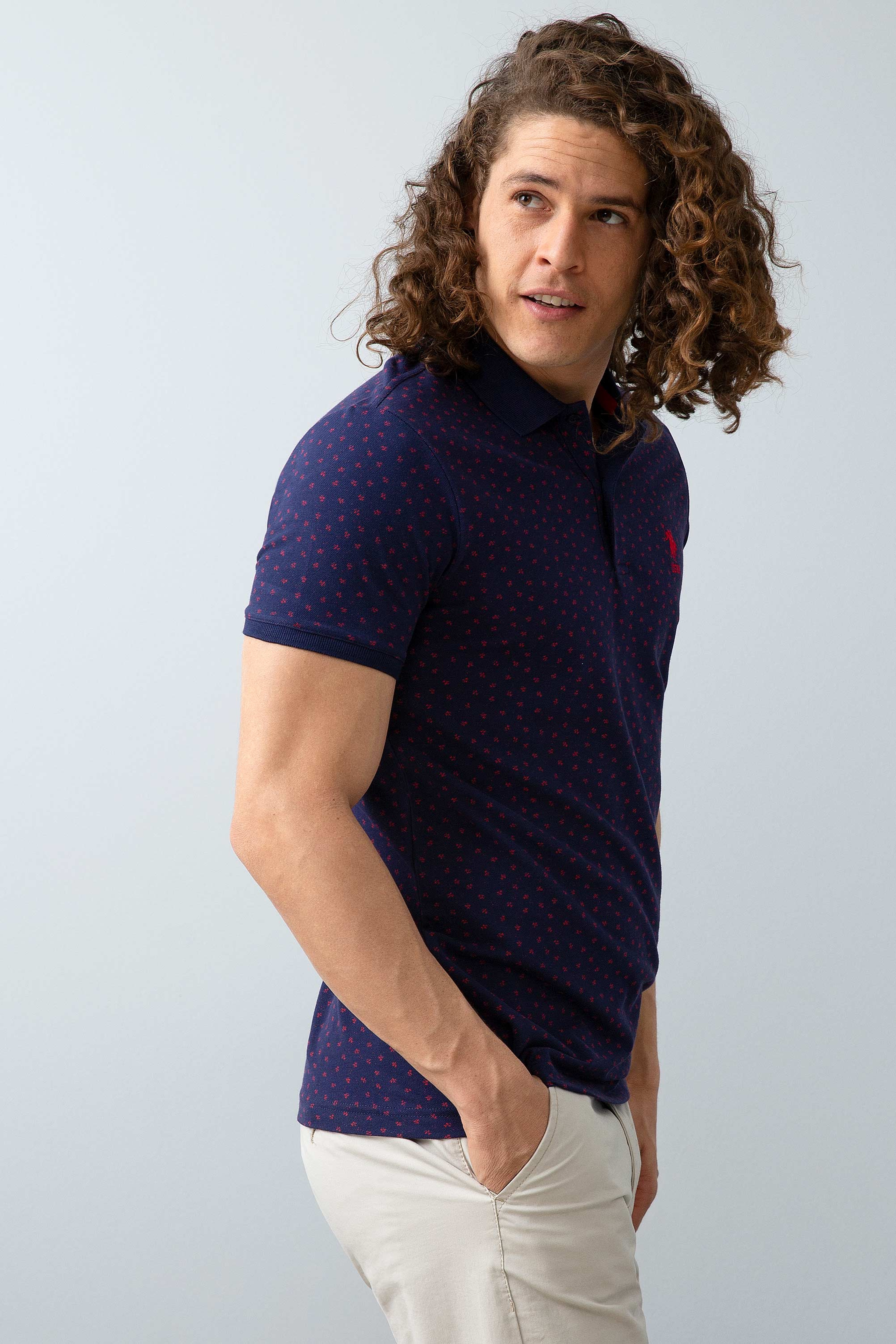 Erkek Lacivert Polo Yaka T-Shirt