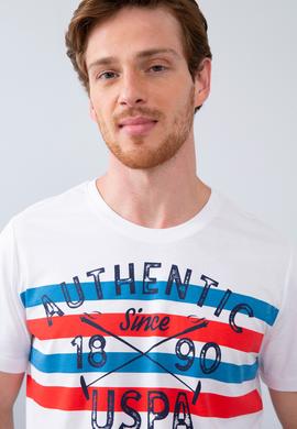 Erkek İndigo Bisiklet Yaka T-Shirt - 50199714017