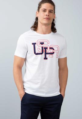 Erkek Beyaz Bisiklet Yaka T-Shirt - 50199715010