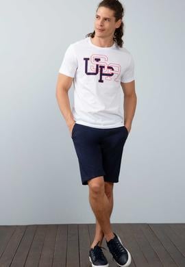 Erkek Beyaz Bisiklet Yaka T-Shirt - 50199715010