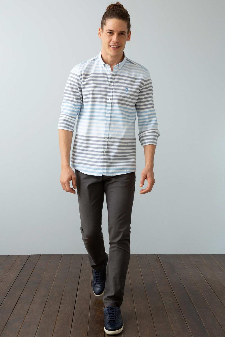 Erkek Mavi Gömlek Uzunkol - 50199754005