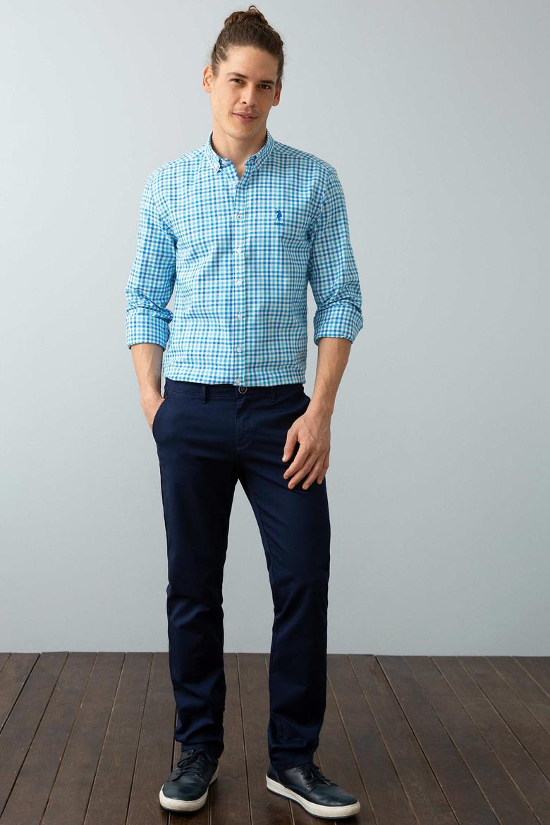 Erkek Mavi Gömlek Uzunkol - 50199762001