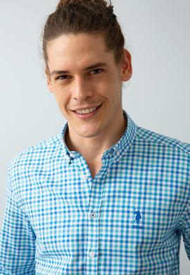 Erkek Mavi Gömlek Uzunkol - 50199762001