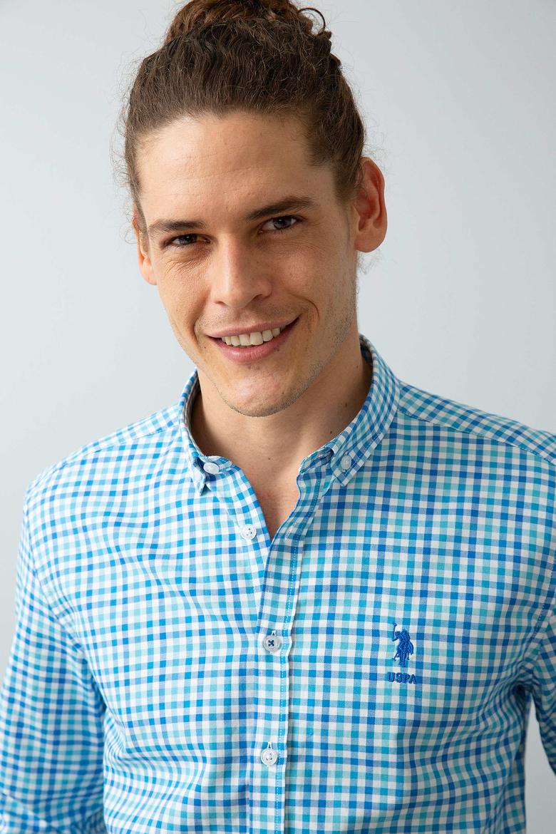 Erkek Mavi Gömlek Uzunkol - 50199762001