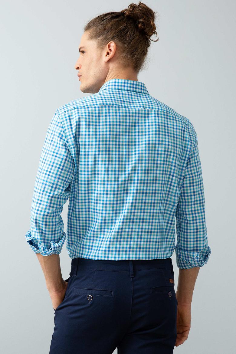 Erkek Mavi Gömlek Uzunkol - 50199762001