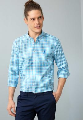 Erkek Mavi Gömlek Uzunkol - 50199762001
