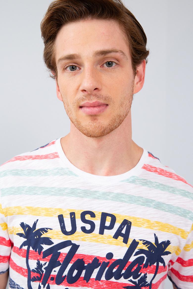 Erkek Koyu Sarı  Bisiklet Yaka T-Shirt - 50199782015