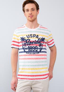 Erkek Koyu Sarı  Bisiklet Yaka T-Shirt - 50199782015