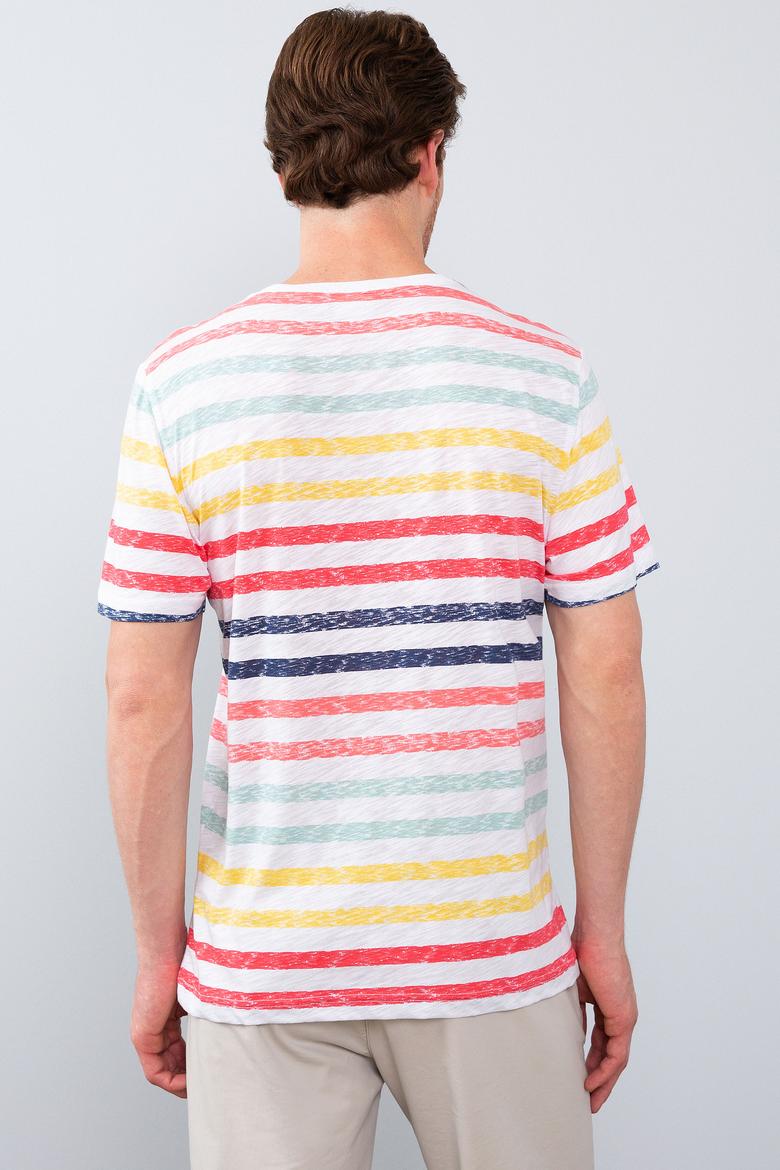 Erkek Koyu Sarı  Bisiklet Yaka T-Shirt - 50199782015