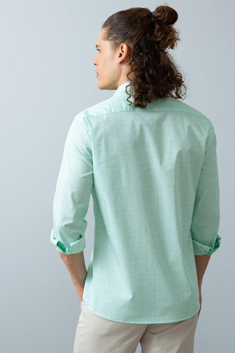 Erkek Mint Uzun Kollu Gömlek - 50199828014