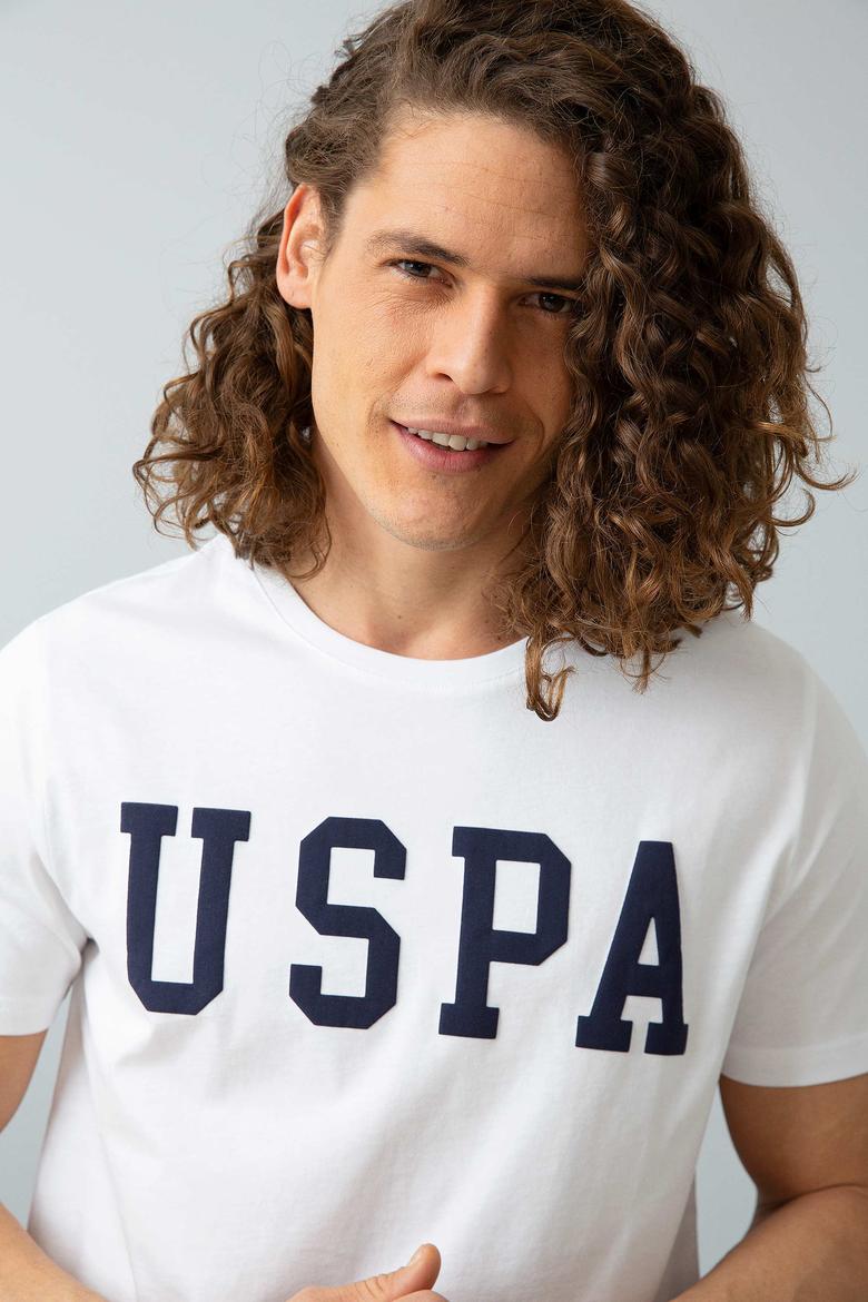 Erkek Beyaz Basic Tişört - 50199830007