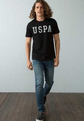 Erkek Siyah Bisiklet Yaka T-Shirt Basic - 50199830077