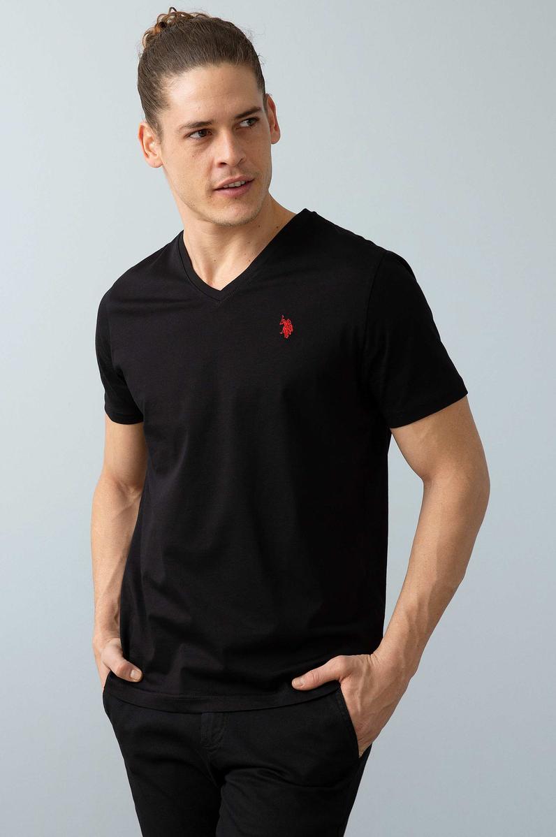 Erkek Siyah Basic Tişört