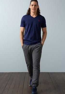 Erkek Lacivert Basic Tişört - 50199834033