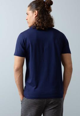 Erkek Lacivert Basic Tişört - 50199834033