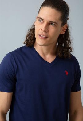 Erkek Lacivert Basic Tişört - 50199834033