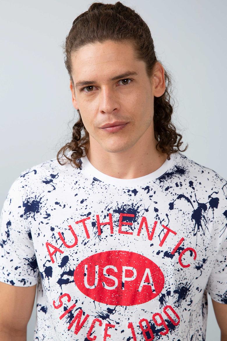 Erkek Lacivert Bisiklet Yaka T-Shirt - 50199886011