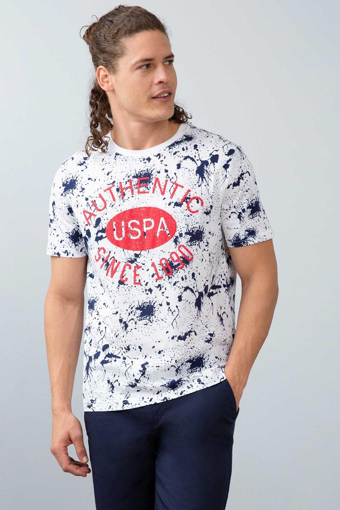 Erkek Lacivert Bisiklet Yaka T-Shirt