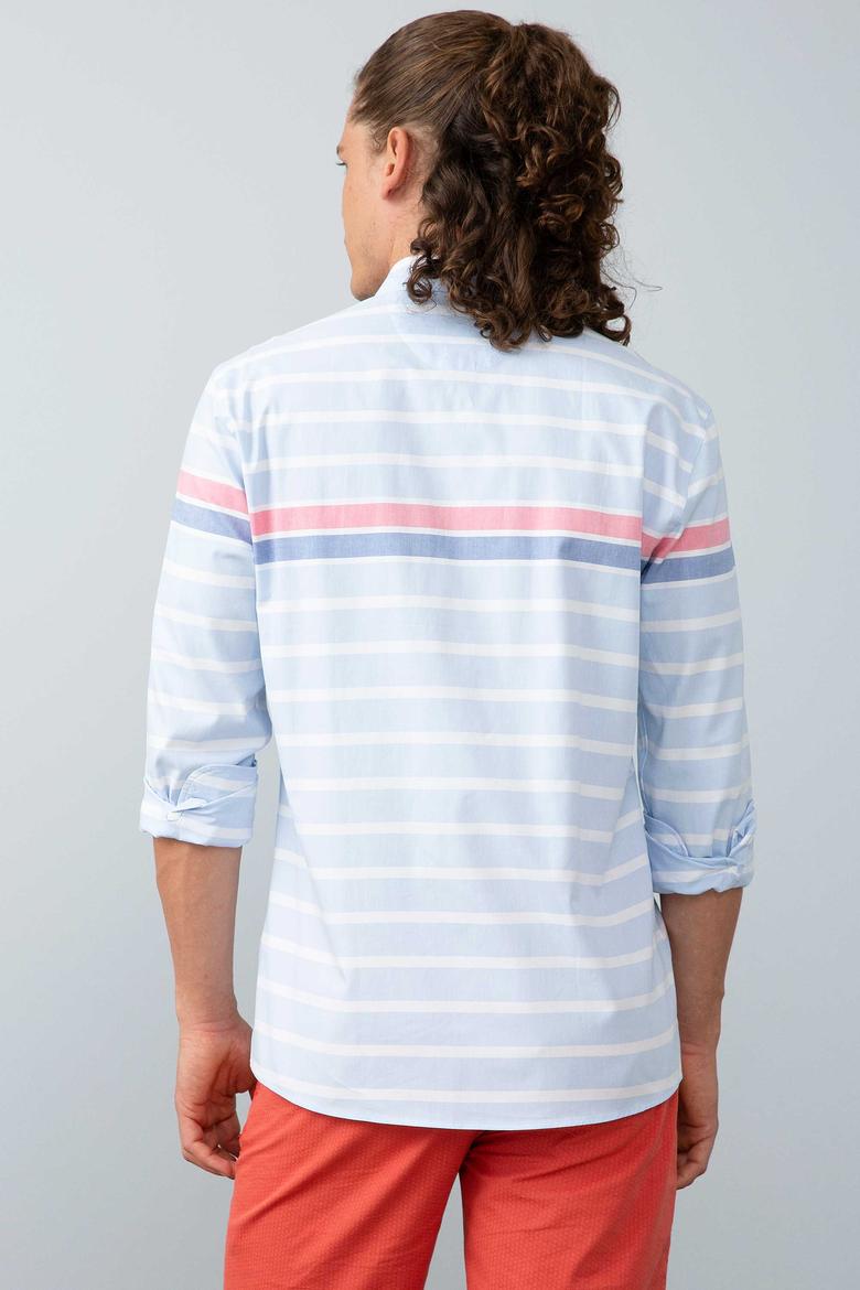 Erkek Mavi Gömlek Uzunkol - 50199894004