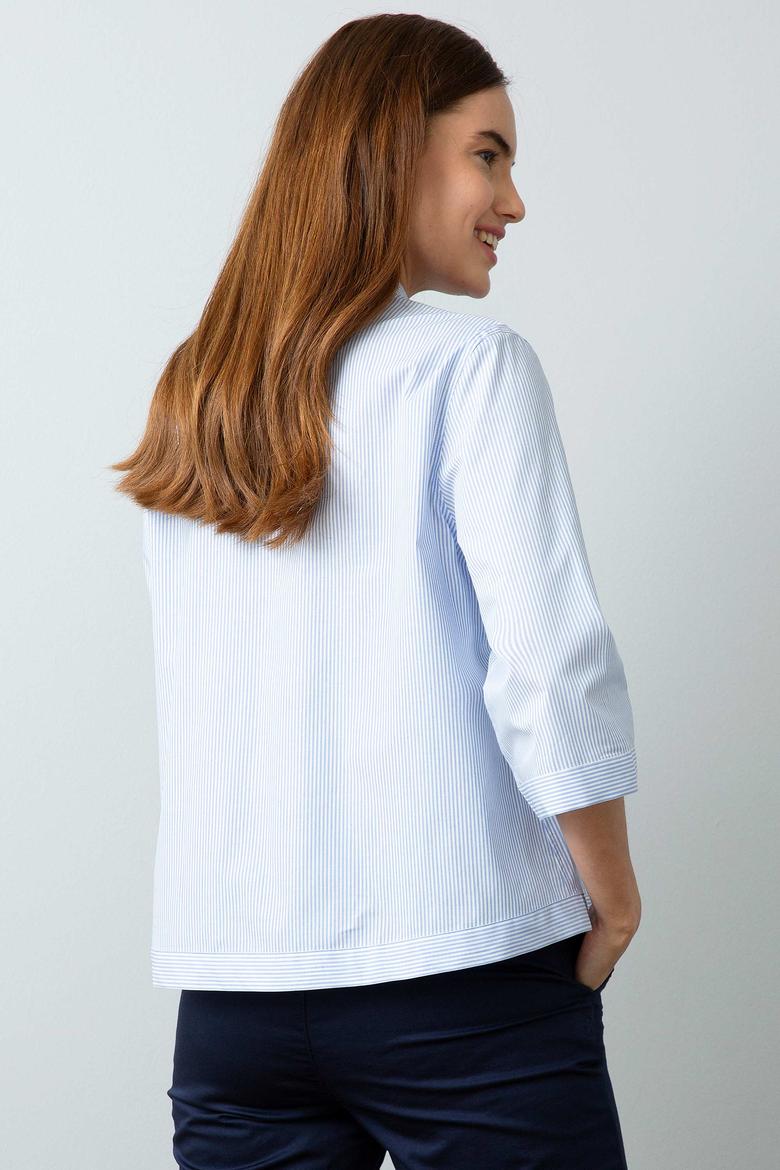 Kadın Mavi Gömlek Uzunkol - 50199916030