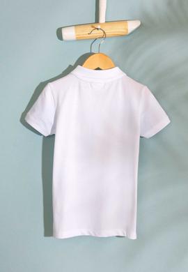 Erkek Çocuk Beyaz Polo Yaka Tişört - 50199933002