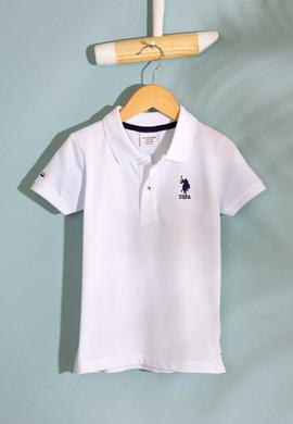 Erkek Çocuk Beyaz Polo Yaka Tişört - 50199933002