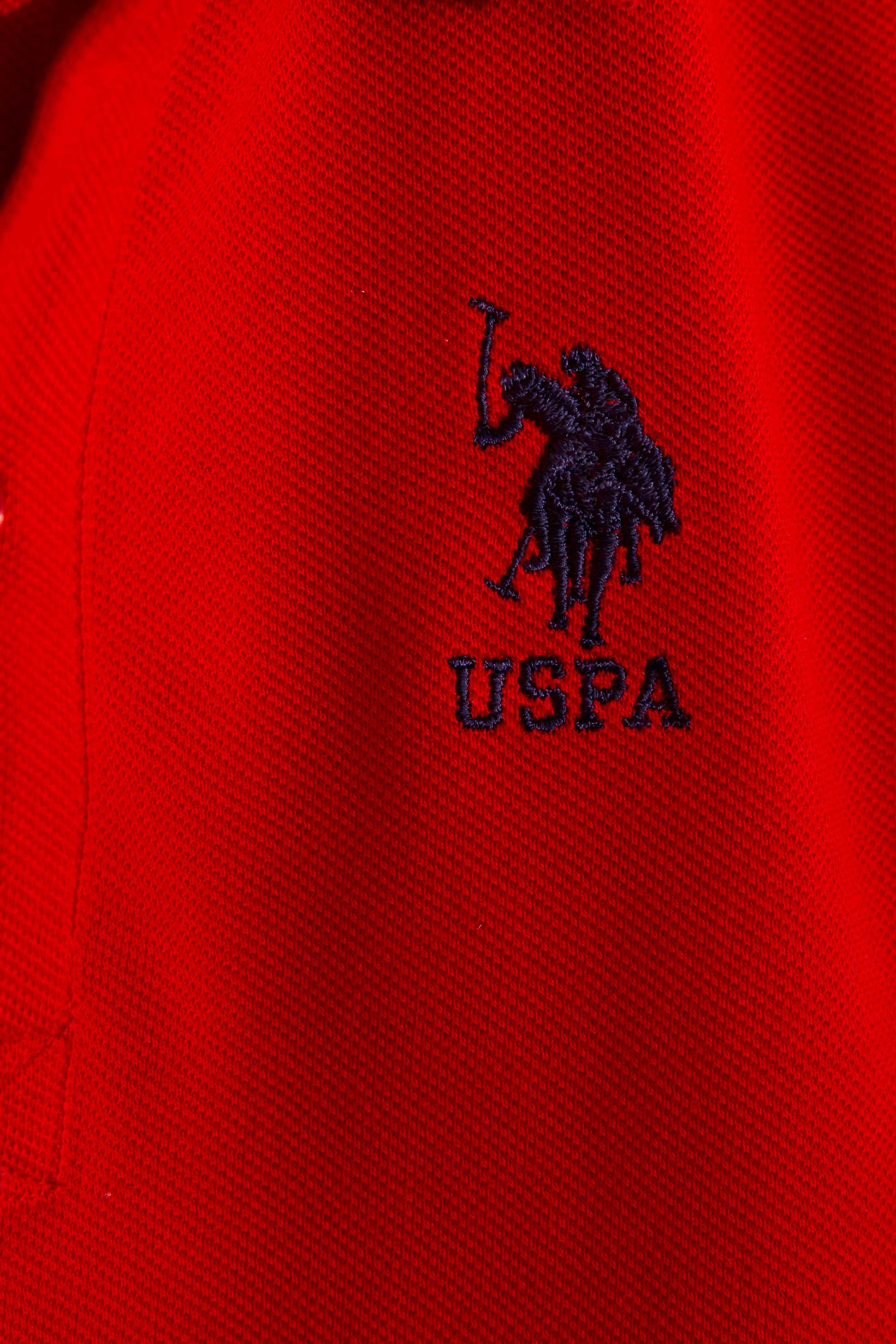 Erkek Çocuk Kırmızı Polo Yaka Tişört - Image 3