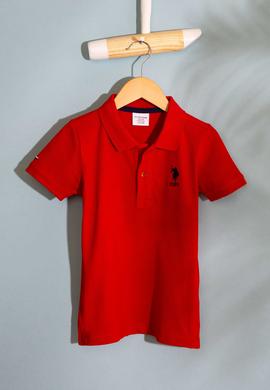 Erkek Çocuk Kırmızı Polo Yaka Tişört - 50199933047