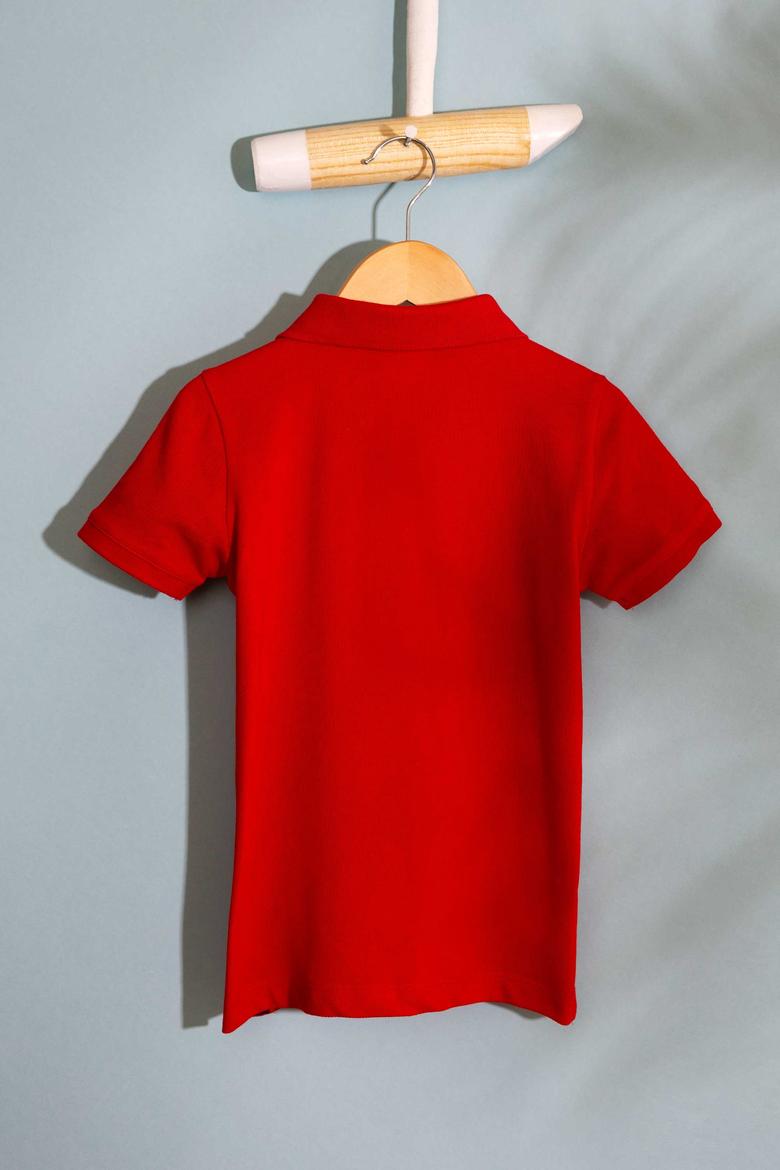Erkek Çocuk Kırmızı Polo Yaka Tişört - 50199933047