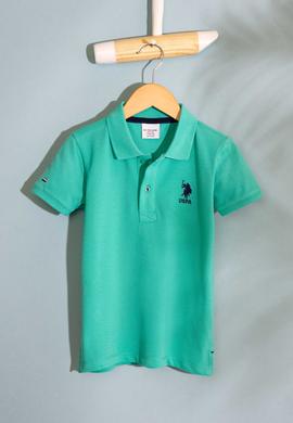 Erkek Çocuk Yeşil Polo Yaka Tişört - 50199933081