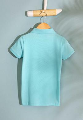 Erkek Çocuk Mavi Polo Yaka Tişört - 50199933199